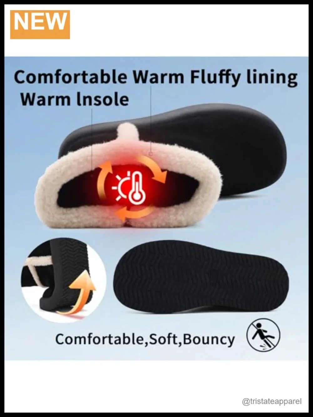 Women's Mid-Calf Snow Boots Fur Lined Pull-On Suede Water Repellent Winter Shoes